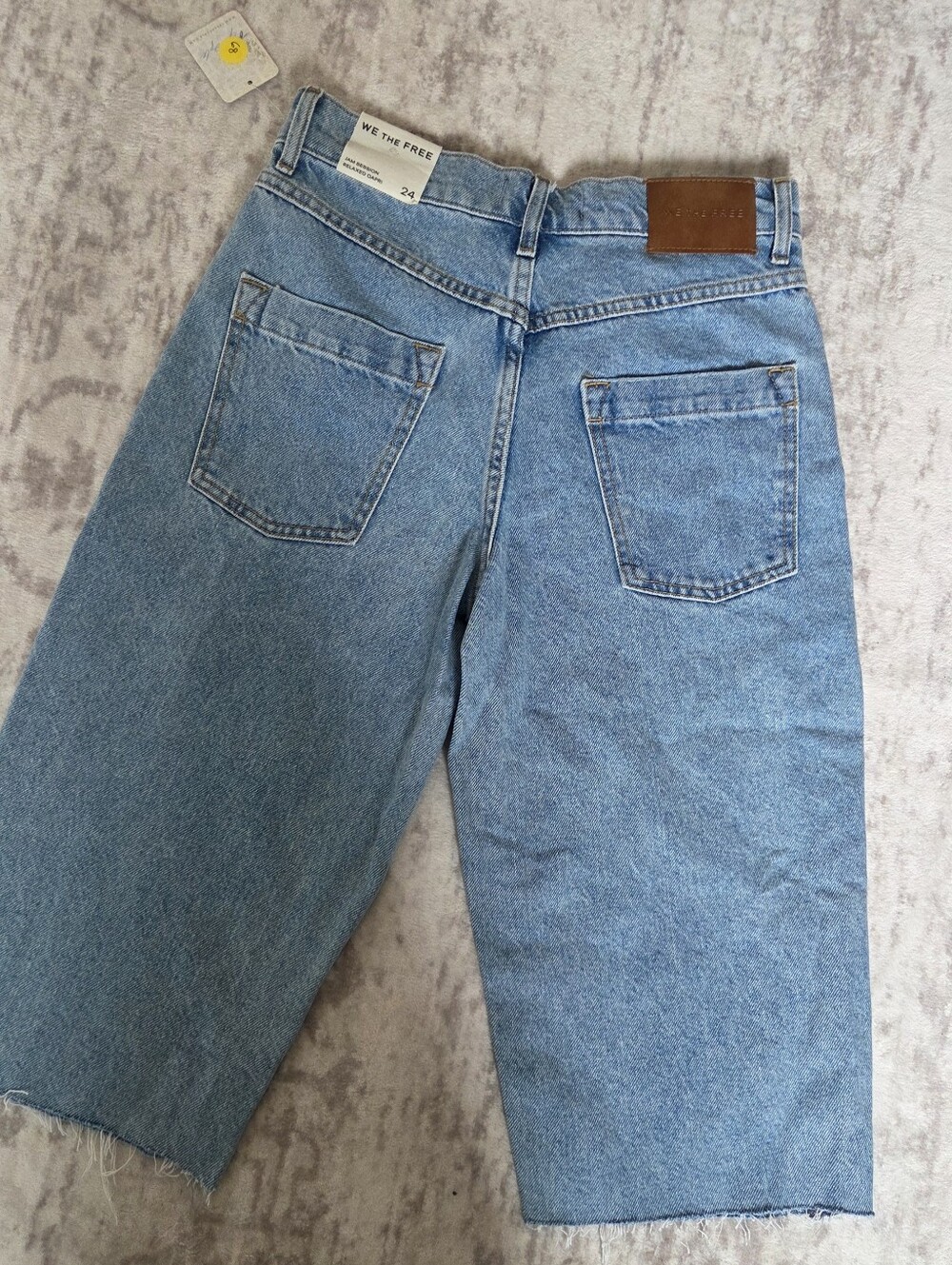 We The FREE PEOPLE DRUMMER BOY Low Rise Relaxed Capri  24" BRAND NEW WITH TAGS - Picture 4 of 7